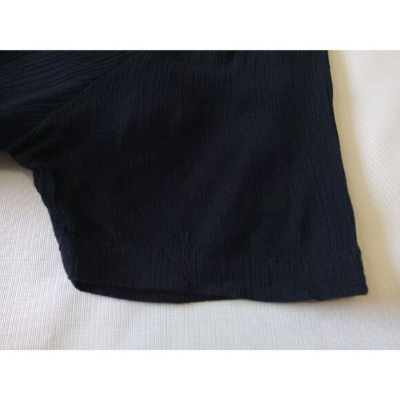 Delores Bell Vintage Black Lightweight Crinkled Fabric Maxi Dress Women's Medium - Picture 5 of 12